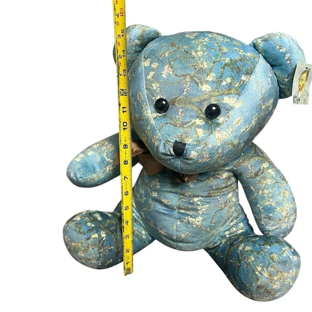 NWT Van Gogh Immersive Exhibition Blue Teddy Bear Almond Blossoms Plush
